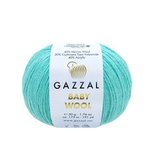 Пряжа Gazzal Baby Wool 820 бирюза