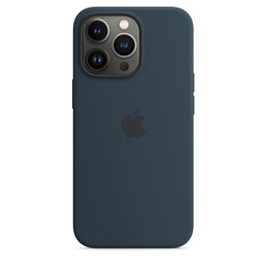 iPhone 13 Pro Silicone Case with MagSafe Abyss Blue