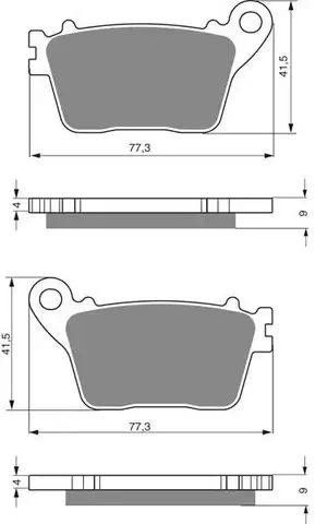 Тормозные колодки дисковые 242 S3