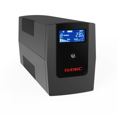 Линейно-интерактивный ИБП ДКС серии Info LCD, 1500 ВА/900 Вт, 1/1, 4xIEC C13, USB + RJ45, LCD, 2x8Aч