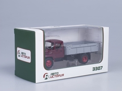 GAZ-3307 wooden board engine ZMZ-513 Exhibition dark red AutoHistory 1:43