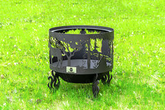 Костровая чаша Fire-House Ежик в тумане Премиум (с сеткой и зольником), 80 см