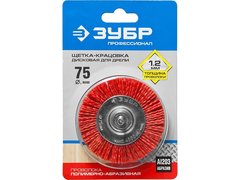 ЗУБР 75 мм, нейлоновая проволока, щетка дисковая для дрели, Профессионал (35161-075)
