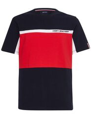 Футболка теннисная Tommy Hilfiger Colorblocked SS Tee - desert sky