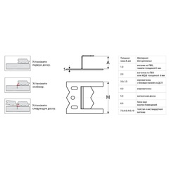 ЗУБР Кляймер-У, 8 мм, цинк, 50 шт, усиленный крепеж для вагонки блок хауса имитации бруса (3075-08)