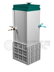 Станция биологической очистки Юнилос Астра 5 лонг/ 1000 л. в сутки / до 5 чел. / самотечный сброс / компрессорная аэрация (1160x1000x3085см;285кг;) - арт.560521