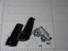 Подножки чёрные Kawasaki ZX-10R ZX-9R ZX-6R ZX636 Z750 Z800 Z1000 пассажирские