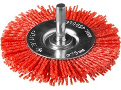 ЗУБР 75 мм, нейлоновая проволока, щетка дисковая для дрели, Профессионал (35161-075)
