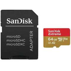 Карта памяти microSDXC 64GB SanDisk Class 10 UHS-I A2 C10 V30 U3 Extreme
