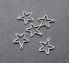 Коннектор звезда с петелькой 16*18 мм, покрытие родий