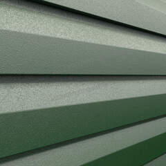 Сайдинг металлический Корабельная доска VIKING MP E-20 0,5мм RALL 6005-Зеленый мох