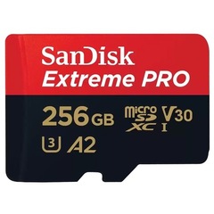 Карта памяти microSDXC 256GB SanDisk Class 10 UHS-I A2 C10 V30 U3 Extreme Pro (SD адаптер) 200MB/s