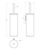 Cezares RELAX-TBS-M-01 RELAX-TBS-M-01 Ёршик для унитаза, подвесной, исполнение хром