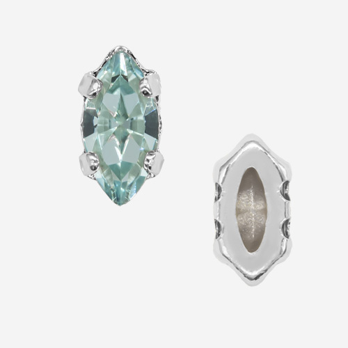 Кристалл Маркиз (Marquise Fancy Stone) в цапах, оттенок 
