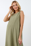 Платье для беременных и кормящих 18503 хаки