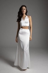 Юбка из атласа