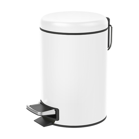Decor Walther 0615750 Decor Walther Bin 4 Ведро для мусора с педалью, цвет: белый матовый