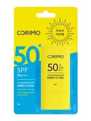 Corimo Солнцезащитный Крем-стик Увлажняющий SPF 50+ с гиалуроновой кислотой 16г (Ю. Корея)