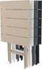 Стол пластиковый складной Siesta Contract Helen Folding Table 60, черный, 600х600х740 мм, черный