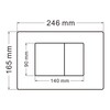 Abber Rechteck AC1201-AC0105-AC0120RG Комплект подвесной унитаз белый с инсталляцией AC0105 и кнопкой AC0120RG золото розовое