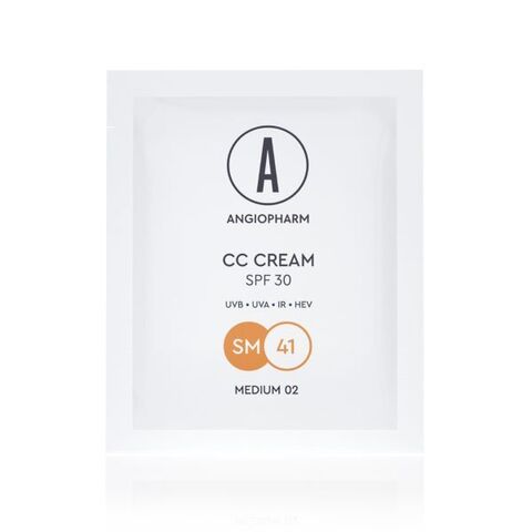 ANGIOPHARM CC-КРЕМ SPF 30, 02 Medium, 3 МЛ | CC CREAM SPF30