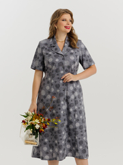 4536 Халат на пуговицах