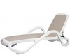 Шезлонг Alfa, белый, тортора