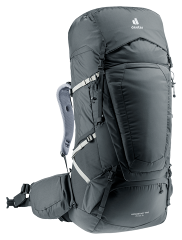 Картинка рюкзак туристический Deuter Aircontact Pro 75+10 SL Graphite - 3