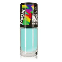 TF Лак для ногтей COLOR GEL  тон 319/ NEON/ Light Breeze/бирюзово-голубой яркий 8мл