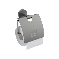Aquatek AQ4609BGM AQ4609BGM БЕТТА бумагодержатель с крышкой, оружейная сталь (шлиф. черный хром) фото
