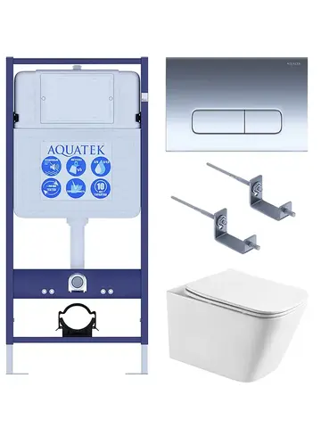 Aquatek SET Aquatek ЛИБРА T-016 4в1 SET Aquatek ЛИБРА T-016 4в1 (рама Aquatek Standard INS-0000012+крепеж KKI-0000002+KDI-0000016+унитаз ЛИБРА AQ1505T-00 с тонким сиденьем soft-close)