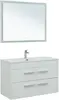 Aquanet 281160 Набор мебели Августа 100 (Flat) цв.белый глянец (281160)