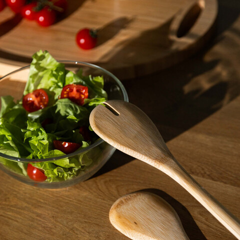 Набор приборов для салата Bonnen,, в наборе-2 предмета, материал: бамбук