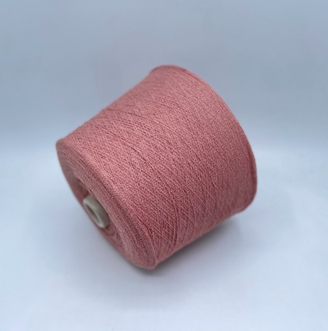 Бобинная пряжа (пр.Италия),art-Souple 1500м/100гр. 58% Хлопок, 10% Кашемир, 32% Полиэстер, цвет-Сухая роза(369/867), арт.35053
