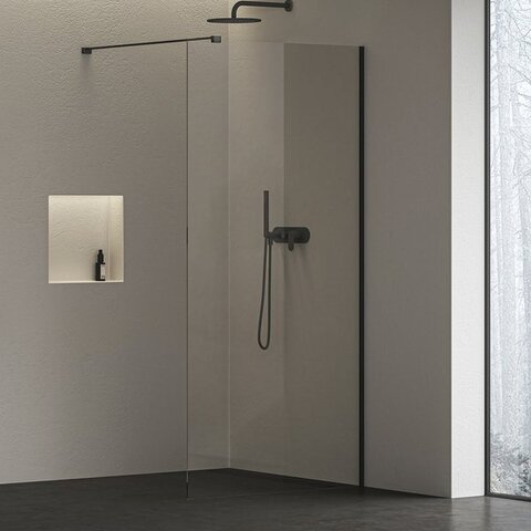 Ravak GW9WG0300Z1C ST Walk-In Wall AIR 1200 черный + транспарент