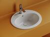 Ceramica Nova CN6079 Раковина встраиваемая сверху Sun, овальная с отверстием перелива, 565x495x200, белый