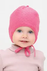 шапка  для девочки  КВ 20373/насыщенный коралл