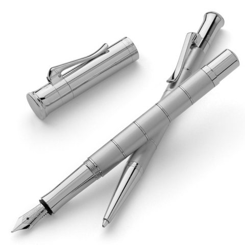 Ручка перьевая Graf von Faber-Castell Classic Anello Titanium, F (145641)
