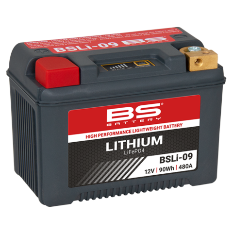 BSLI-09 Аккумулятор BS-Lithium 12В 7.5 Ач, 90 Wh, 480A 148x86x105, прямая ( +/- ) (360109)