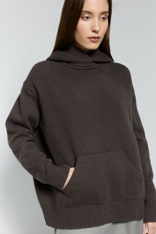 Худи  из объемной шерсти