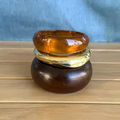 Браслет из смолы Роса, Коричневый