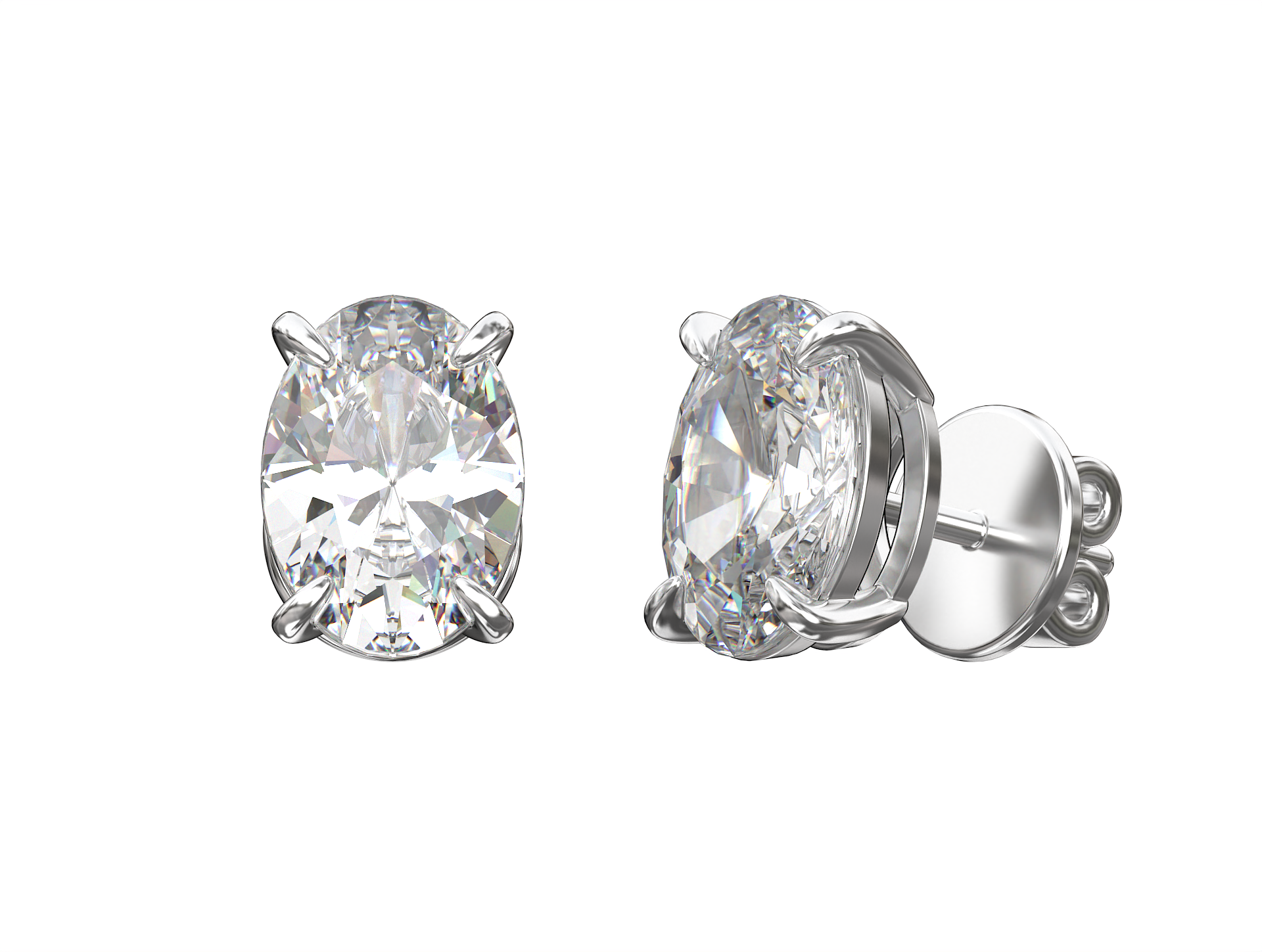 Серьги Cut Earrings Oval