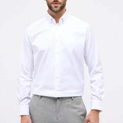 Сорочка мужская Eterna Modern Fit 8817-X17U-00 из твила белая