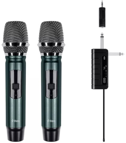 Караоке набор TTEC Wireless 2 Way Mic System + Dual Channel Receiver, черный