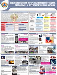 Информационный стенд "Защита населения от ЧС, связанных с террором"