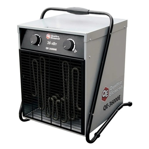 Нагреватель воздуха электрический с ТЭН QUATTRO ELEMENTI QE-36000 E (18,0/36,0 кВт, 380В-3ф, 2400 м3/час) (649-325)