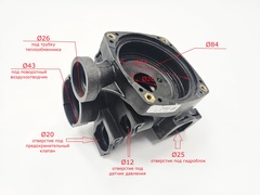 Улитка насоса (с отверстием сзади, без воздухоотводчика) для FERROLI Bluehelix/Diva/Divatech... (арт. 39820902-3, 39820900-3)