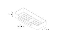 Полка прямоугольная одноэтажная Fixsen Hotel, золото-сатин FX-31003P