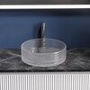 Ceramica Nova Cristal CN6062 Умывальник чаша накладная круглая, 36x36, цвет: прозрачный