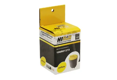 Тонер-картридж Hi-Black (HB-106R01273) для Xerox Phaser 6110, Y, 1K